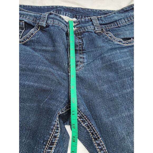 Christopher Banks Womens Jeans Sie 16 Short Stretch with bling buttons - Picture 4 of 10